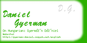 daniel gyerman business card